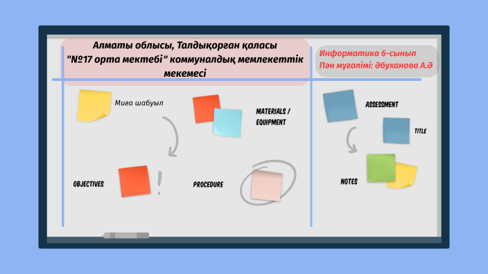 Мазмұны 6 сынып информатика