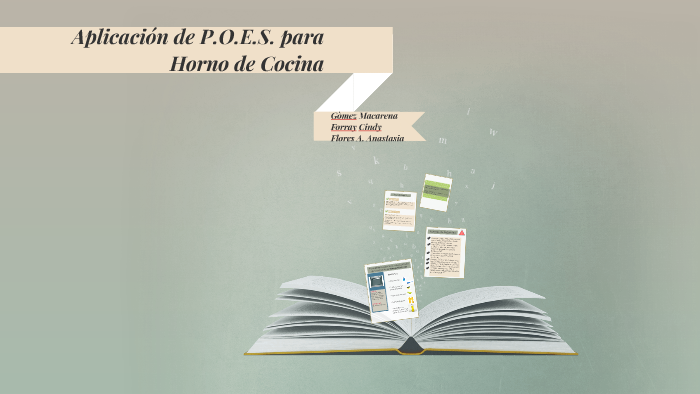 Aplicaciòn de .S. para Horno de Cocina by rosario flores allende