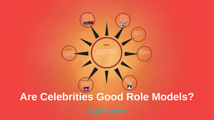 why celebrities are good role models essay