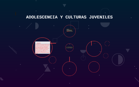 ADOLESCENCIA Y CULTURAS JUVENILES by on Prezi