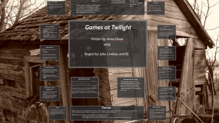 Games at Twilight by lindsay harkness