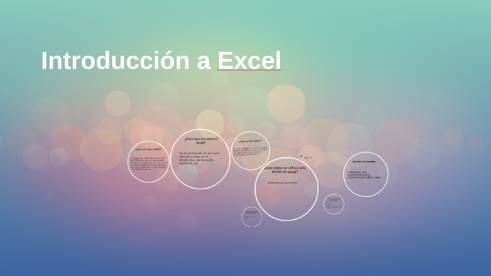Introducción a Excel by Kishy Maulen on Prezi