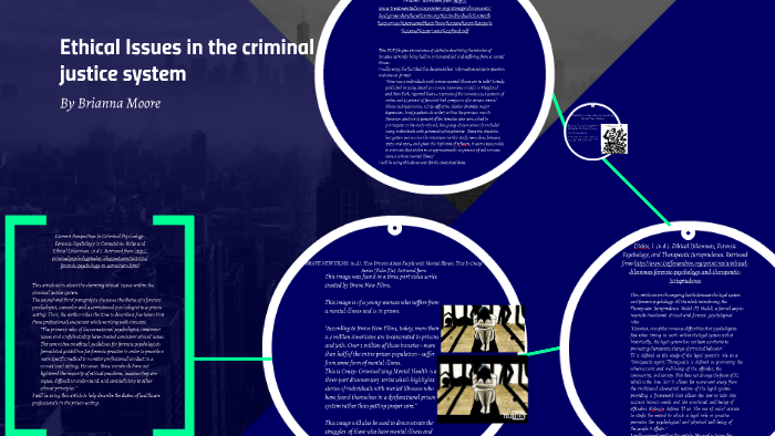 Ethical Issues In Criminal Justice Examples