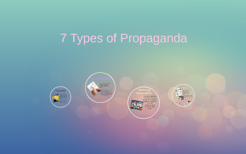 7 Types of Propaganda by tikeria clowers on Prezi
