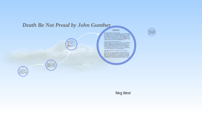 death be not proud john gunther quotes