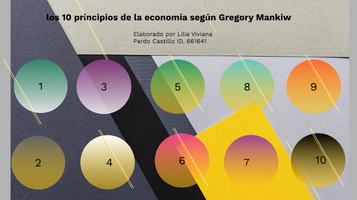 Los 10 Principios De La Economía Según Gregory Mankiw By Lilia Viviana ...