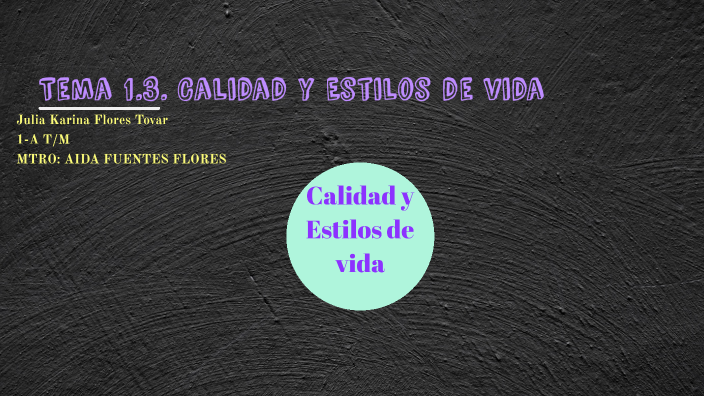 Calidad Y Estilos De Vida By Julia Flores On Prezi