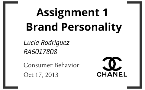Bageri tornado udstødning Chanel Brand Personality by lucia rodriguez on Prezi Next