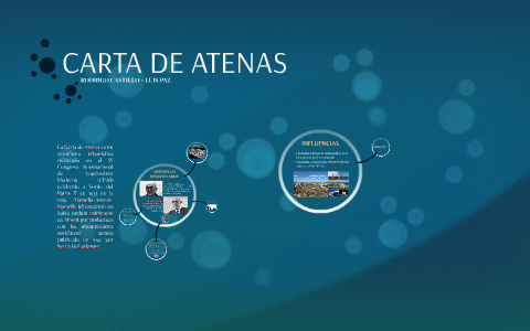 CARTA DE ATENAS by Prezi User on Prezi