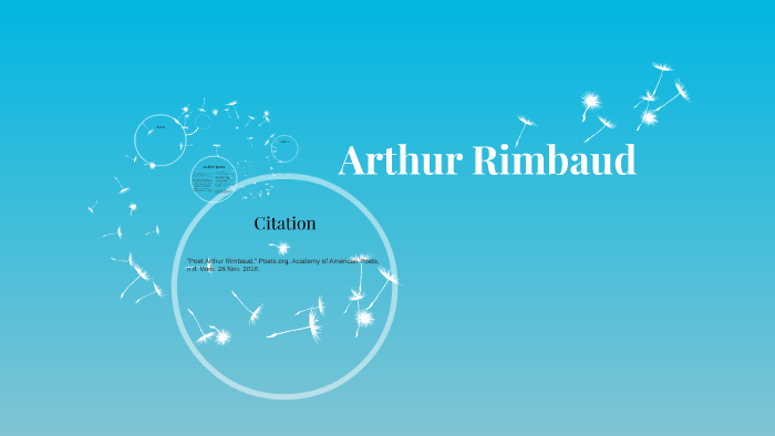 Arthur Rimbaud By Cidney Monroe