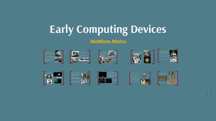 Early Computing Devices, Again. by Matthew M