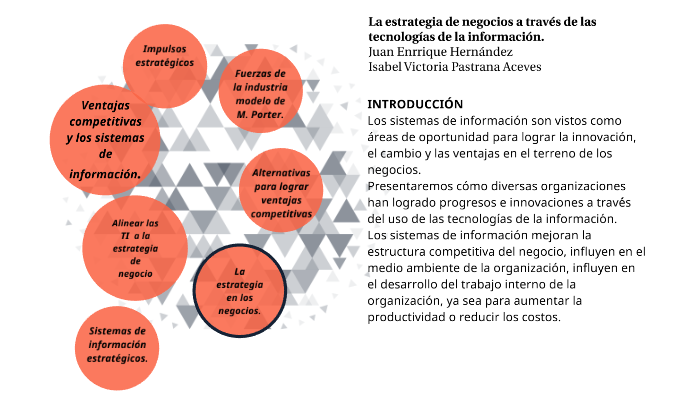 La estrategia de negocios a través de las tecnologías de la información