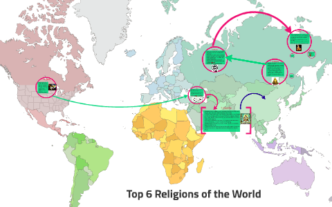 Top 6 Religions of the World by shaniah nevin