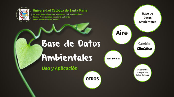Base de Datos Ambientales by Andrea Bernal on Prezi