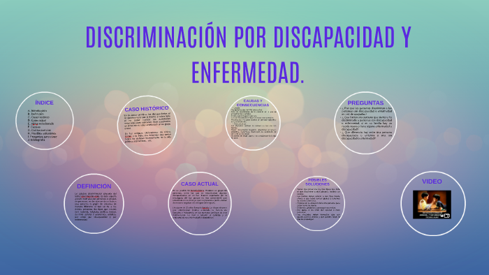 Discriminacion Por Discapacidad Y Enfermedad By Angela Mira Cordero