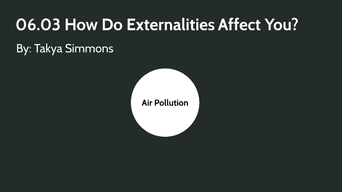 06.03 How Do Externalities Affect You? by Takya Simmons