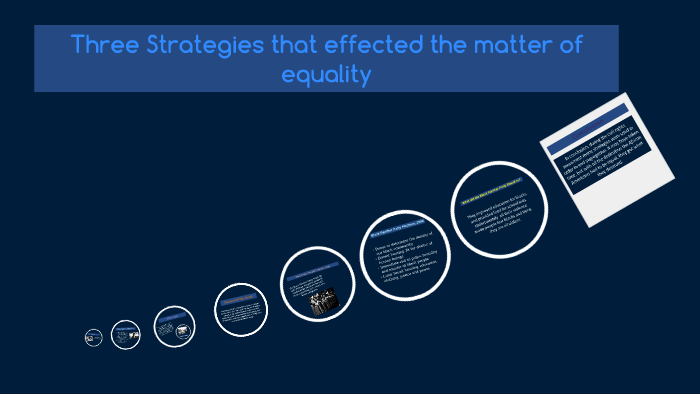 Three Strategies that effected the matter of equality by Miranda Moreno ...
