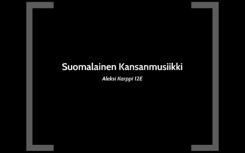 Suomalainen Kansanmusiikki by Alex Skarp