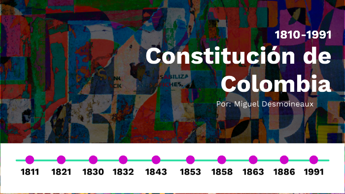 Linea De Tiempo Constitución De Colombia 1810 1991 By Miguel Desmoineaux On Prezi 