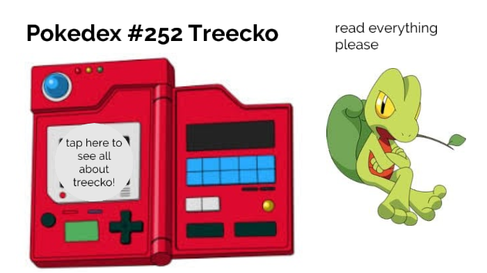 Treecko  Pokédex