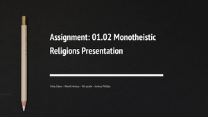 assignment 01.02 monotheistic religions answers