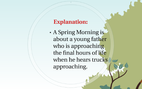 A Spring Morning Ida Fink Analysis