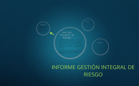 Informe Gestión Integral De Riesgo By Melissa Gutierrez On Prezi