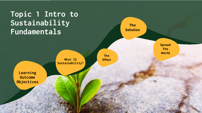 Topic 1- Intro To Sustainability Fundamentals By Thaan M On Prezi