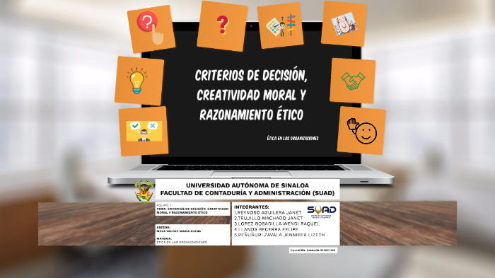 CRITERIO DE DECISIÓN, CREATIVIDAD MORAL Y RAZONAMIENTO ÉTICO by ...