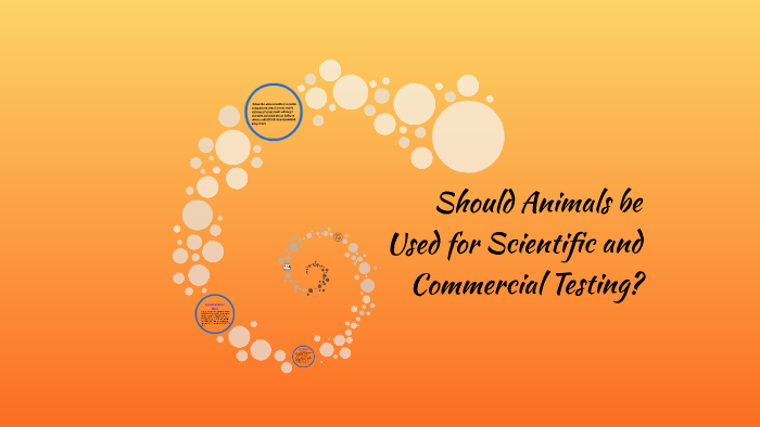 should animals be used for scientific or commercial testing