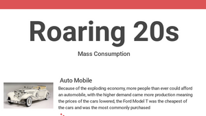 Roaring 20s Mind Map by Julian Lee on Prezi Design