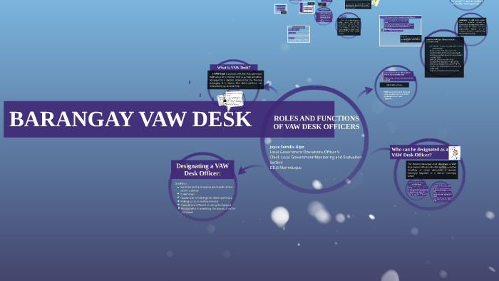 BARANGAY VAW DESK by Joyce Ulpo on Prezi