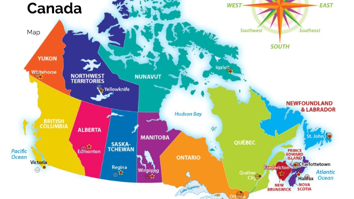 Map Of Canada And Capital Cities Map Of Canada By Max Herczeg