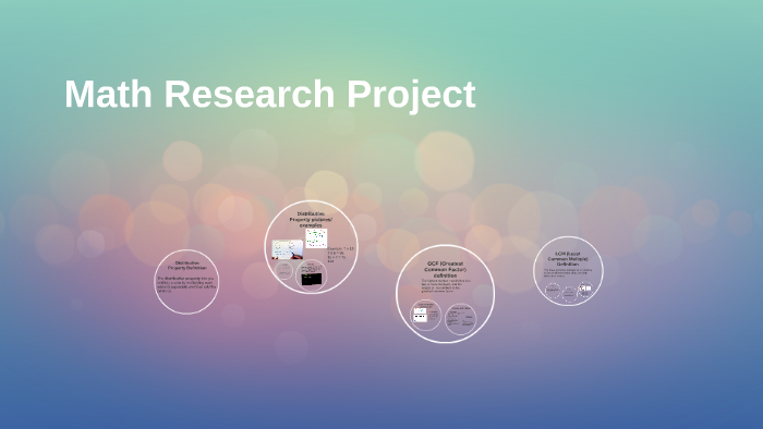 math research projects for undergraduates