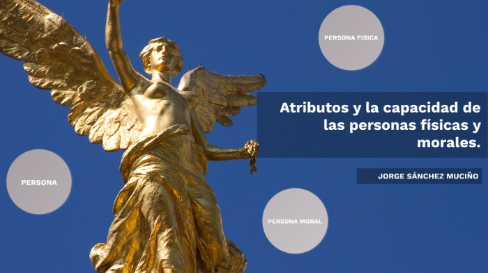 Atributos y la capacidad de las personas físicas y morales. by Jorge S ...