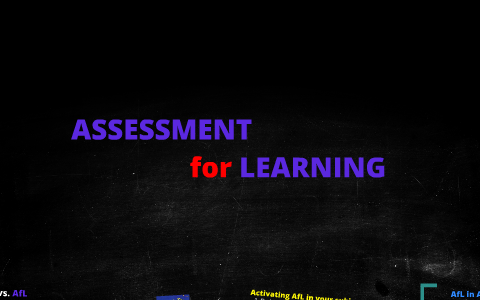 ASSESSMENT for LEARNING by S Key on Prezi