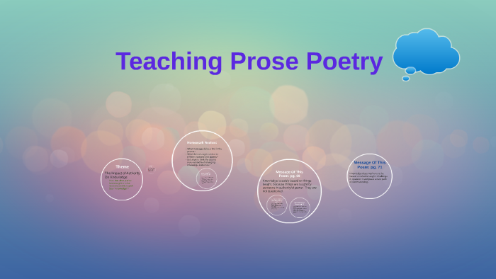 Teaching Prose Poetry by on Prezi