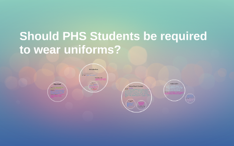 Should PHS Students be required to wear uniforms? by addy schubert on Prezi