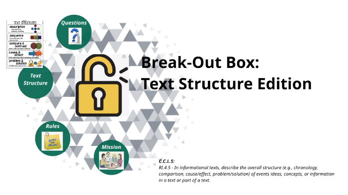 Break-Out Box: Text Structure Edition by Megan Jahnke on Prezi