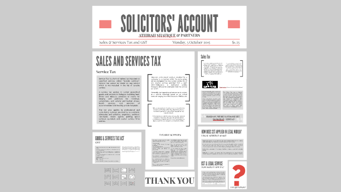 Solicitors Account By Athirah Shafique