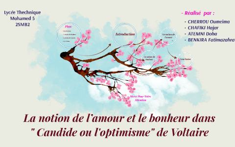 La Notion De L Amour Et Le Bonheur Dans Candide Ou L Optim By Imane Ch