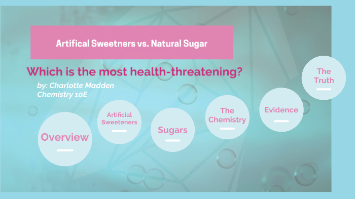 Sugar Vs. Artificial Sweetners By Charlotte Madden On Prezi