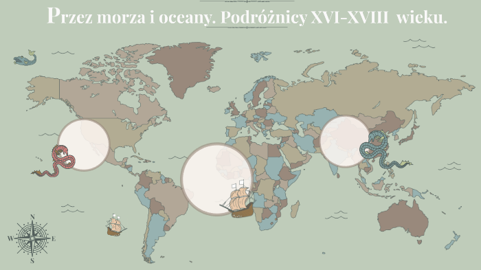 Przez Morza I Oceany Podróżnicy Xvi Xviii