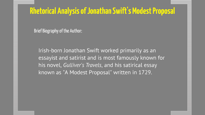 Analytical Essay Thesis Example Essay On Newspaper In Hindi also Descriptive Essay Topics For High School Students Copy Of Copy Of Rhetorical Analysis Of A Modest Proposal By Businessman Essay