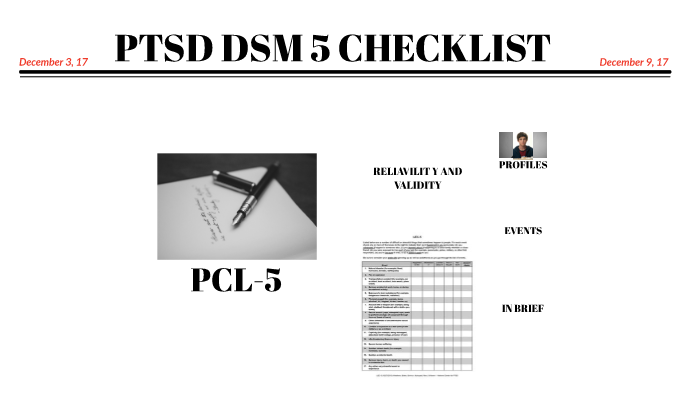 PTSD Checklist By Araceli Ramirez On Prezi