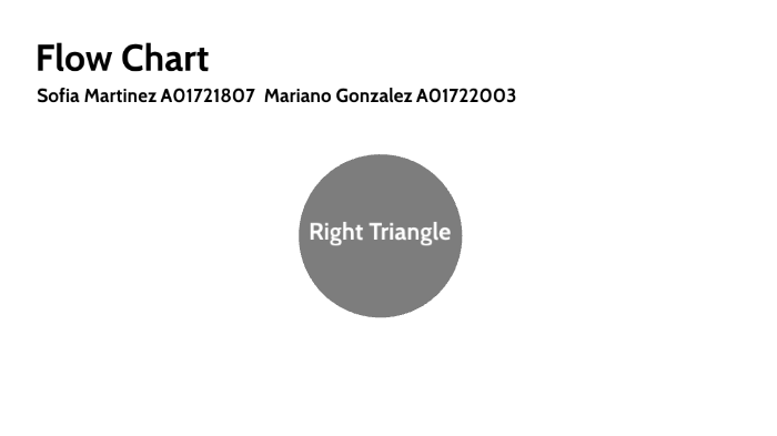 Right Triangle Flow Chart by Sofía Regina Martínez Cantú on Prezi