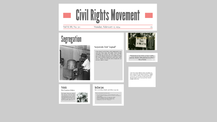 Civil Rights Movement by Bec Pierce on Prezi