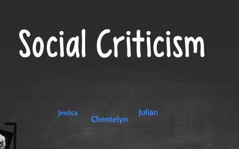 essay of social criticism