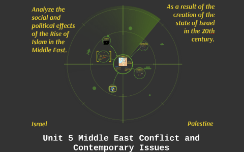 Unit 5 Middle East Conflict and Contemporary Issues by Arthur Wachholz ...