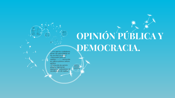 OPINIÓN PÚBLICA Y DEMOCRACIA. by Daniel Hernandez Cruz on Prezi